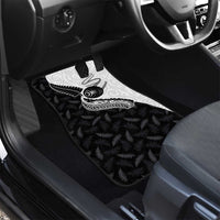 Aotearoa Lawn Bowls Car Mats Maori and Silver Fern Half Style - Polynesian Pride