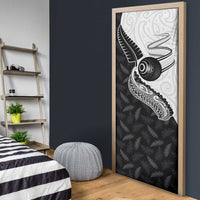 Aotearoa Lawn Bowls Door Cover Maori and Silver Fern Half Style - Polynesian Pride