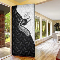 Aotearoa Lawn Bowls Door Cover Maori and Silver Fern Half Style - Polynesian Pride