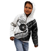 Personalised Aotearoa Lawn Bowls Kid Hoodie Maori and Silver Fern Half Style - Polynesian Pride