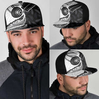 Aotearoa Lawn Bowls Mesh Trucker Cap Maori and Silver Fern Half Style - Polynesian Pride