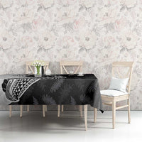 Personalised Aotearoa Lawn Bowls Tablecloth Maori and Silver Fern Half Style - Polynesian Pride