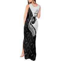 Personalised Aotearoa Lawn Bowls Tank Maxi Dress Maori and Silver Fern Half Style - Polynesian Pride