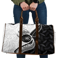 Personalised Aotearoa Lawn Bowls Travel Bag Maori and Silver Fern Half Style - Polynesian Pride