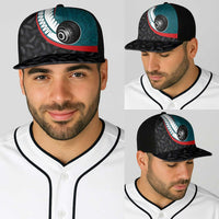 Aotearoa Lawn Bowls Baseball Net Cap Maori and Silver Fern Sporty Style Teal Color - Polynesian Pride