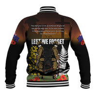 New Zealand and Australia ANZAC Day Baseball Jacket Soldier and Last Post Camouflage Pattern LT03 - Polynesian Pride