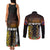 New Zealand and Australia ANZAC Day Couples Matching Tank Maxi Dress and Long Sleeve Button Shirt Soldier and Last Post Camouflage Pattern LT03 - Polynesian Pride