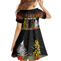 New Zealand and Australia ANZAC Day Family Matching Tank Maxi Dress and Hawaiian Shirt Soldier and Last Post Camouflage Pattern LT03 - Polynesian Pride