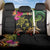 Hawaii Turtle Day Back Car Seat Cover Polynesian Tattoo and Hibiscus Flowers