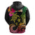 Hawaii Turtle Day Hoodie Polynesian Tattoo and Hibiscus Flowers