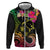 Hawaii Turtle Day Hoodie Polynesian Tattoo and Hibiscus Flowers