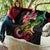Hawaii Turtle Day Quilt Polynesian Tattoo and Hibiscus Flowers