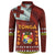 Tonga Independence Day Button Sweatshirt National Flag and Emblem with Ngatu Art Pattern