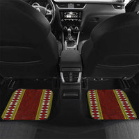 Tonga Independence Day Car Mats National Flag and Emblem with Ngatu Art Pattern