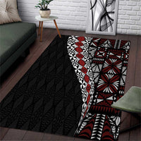 Tonga Ngatu Art Tattoo Polynesian Area Rug