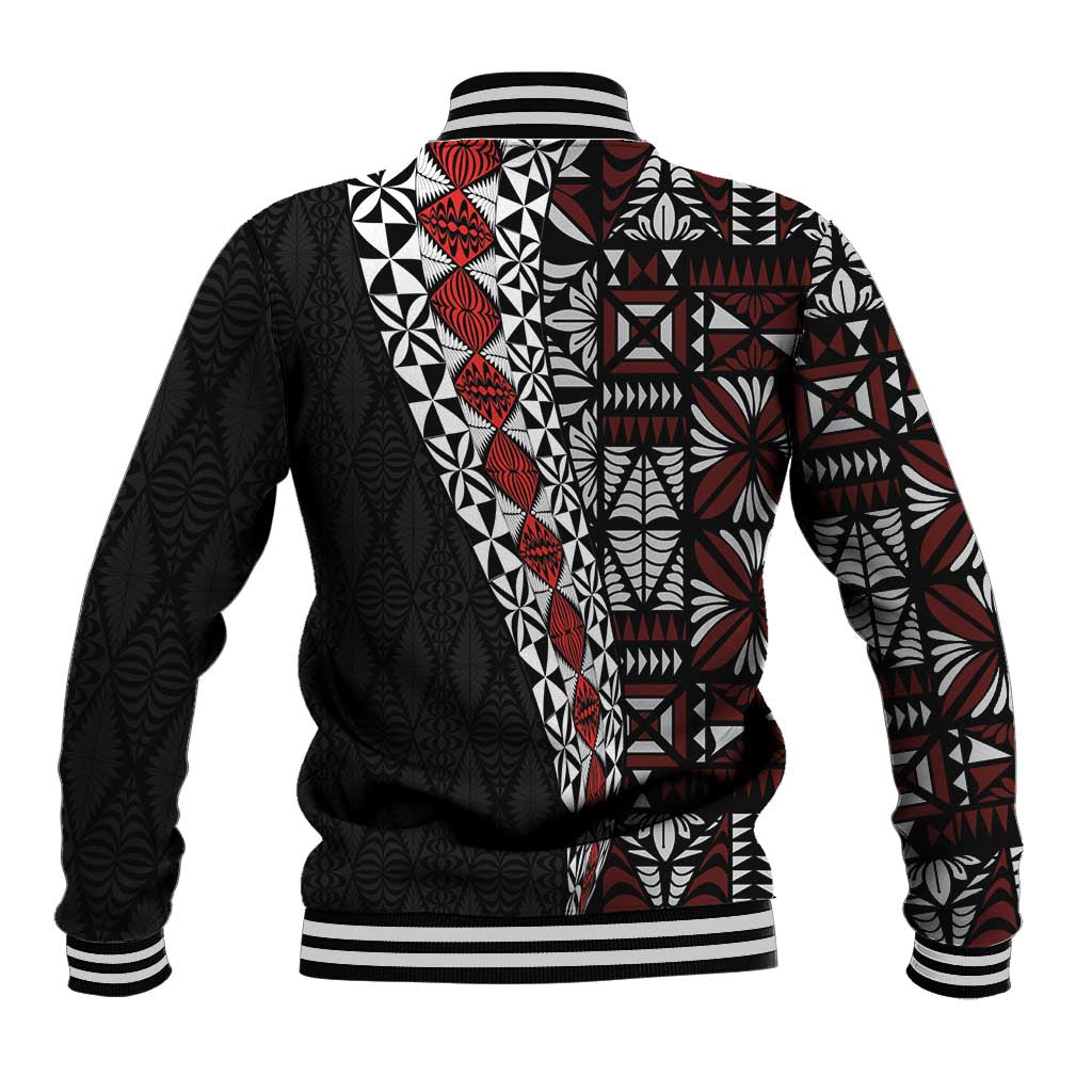 Tonga Ngatu Art Tattoo Polynesian Baseball Jacket LT03 - Polynesian Pride