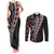 Tonga Ngatu Art Tattoo Polynesian Couples Matching Tank Maxi Dress and Long Sleeve Button Shirt