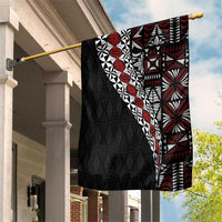 Tonga Ngatu Art Tattoo Polynesian Garden Flag LT03 House Flag Black - Polynesian Pride