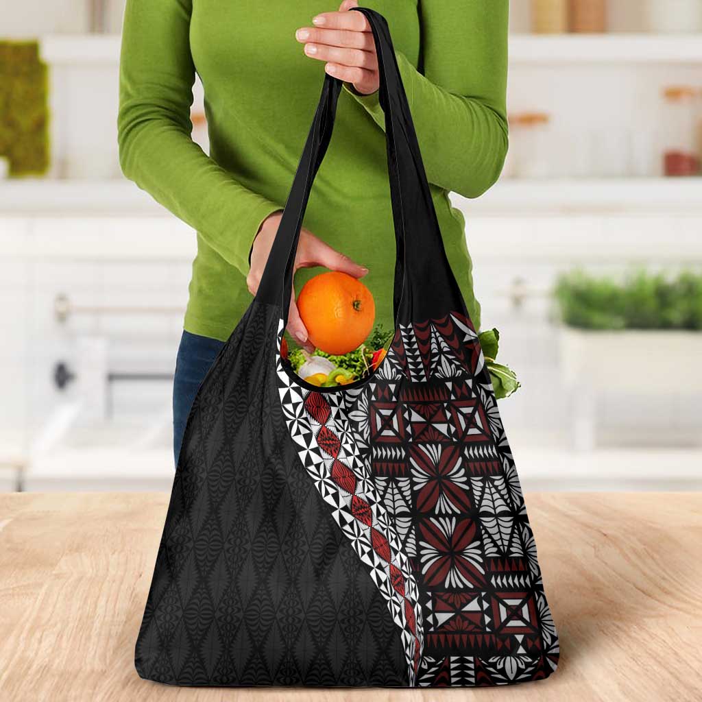 Tonga Ngatu Art Tattoo Polynesian Grocery Bag