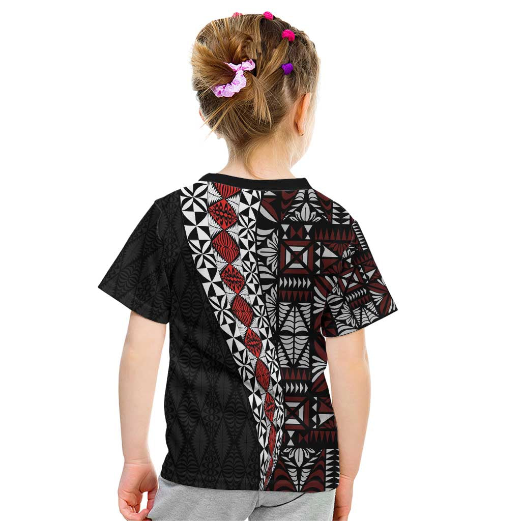 Tonga Ngatu Art Tattoo Polynesian Kid T Shirt LT03 - Polynesian Pride