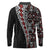 Tonga Ngatu Art Tattoo Polynesian Long Sleeve Polo Shirt