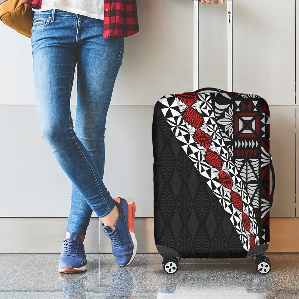 Tonga Ngatu Art Tattoo Polynesian Luggage Cover LT03 - Polynesian Pride