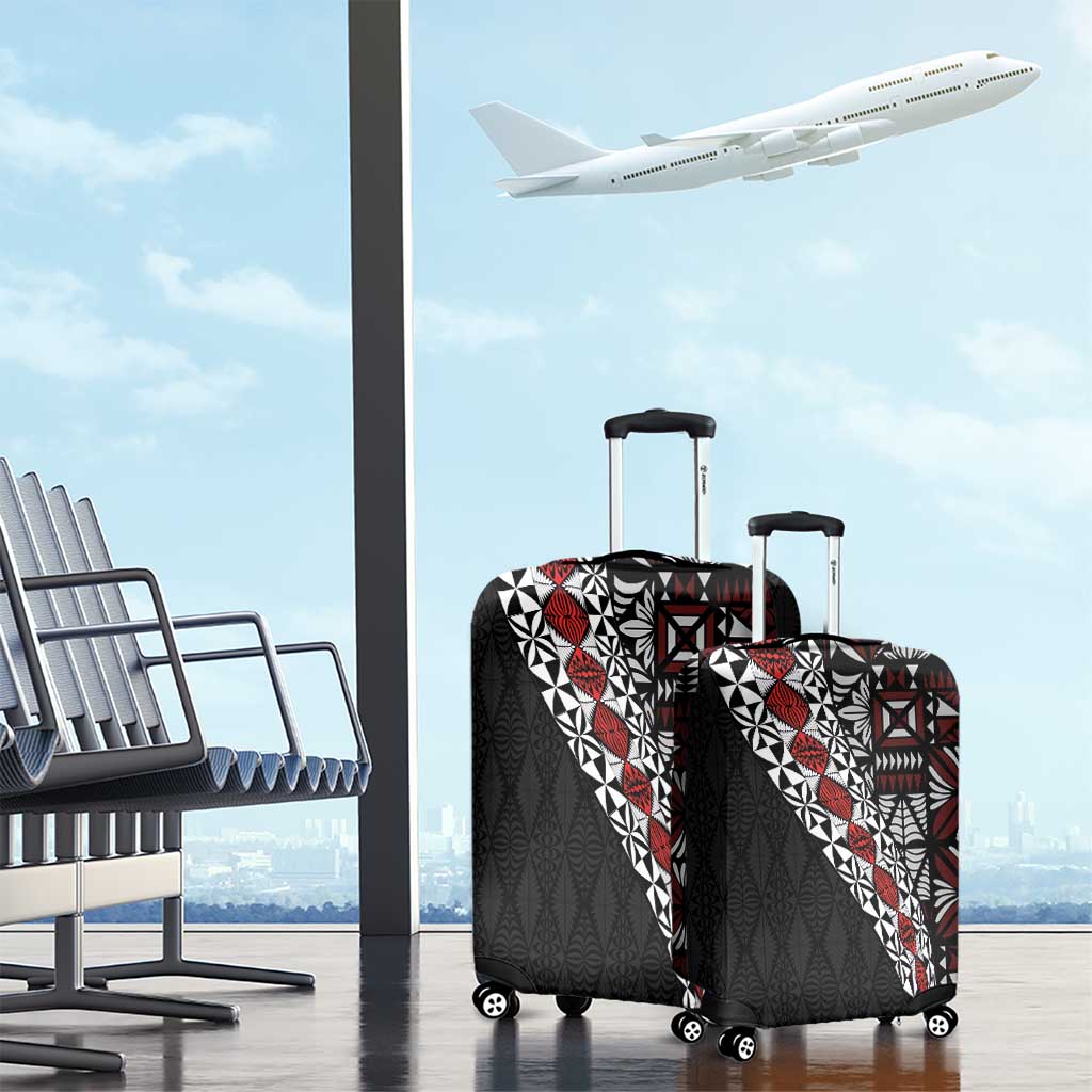 Tonga Ngatu Art Tattoo Polynesian Luggage Cover LT03 - Polynesian Pride