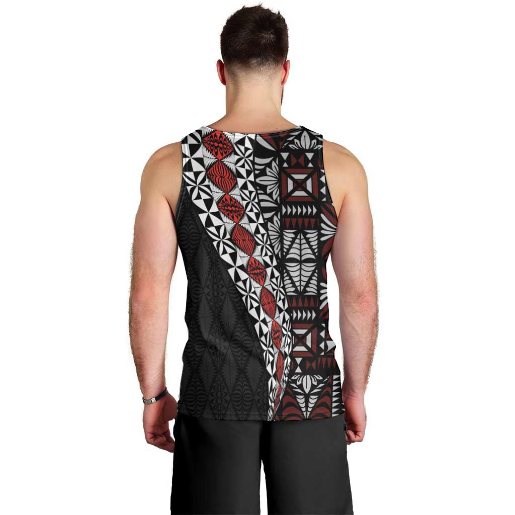 Tonga Ngatu Art Tattoo Polynesian Men Tank Top