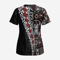 Tonga Ngatu Art Tattoo Polynesian Scrub Top - Polynesian Pride
