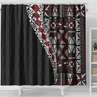 Tonga Ngatu Art Tattoo Polynesian Shower Curtain LT03 - Polynesian Pride