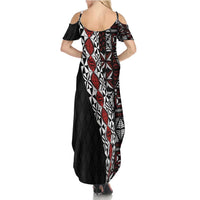 Tonga Ngatu Art Tattoo Polynesian Summer Maxi Dress