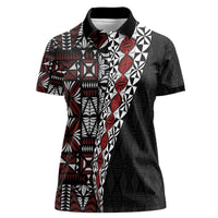 Tonga Ngatu Art Tattoo Polynesian Women Polo Shirt