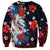 Hawaiian and Japanese Together Sweatshirt Hibiscus and Koi Fish Polynesian Pattern Colorful Style