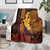 Hawaii Volcano Blanket Polynesian and Kakau Pattern