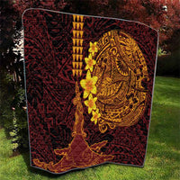 Hawaii Volcano Quilt Polynesian and Kakau Pattern