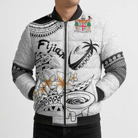 Fijian Traditional Culture Bomber Puffer Jacket Tapa Tribal Tattoos LT03 - Polynesian Pride