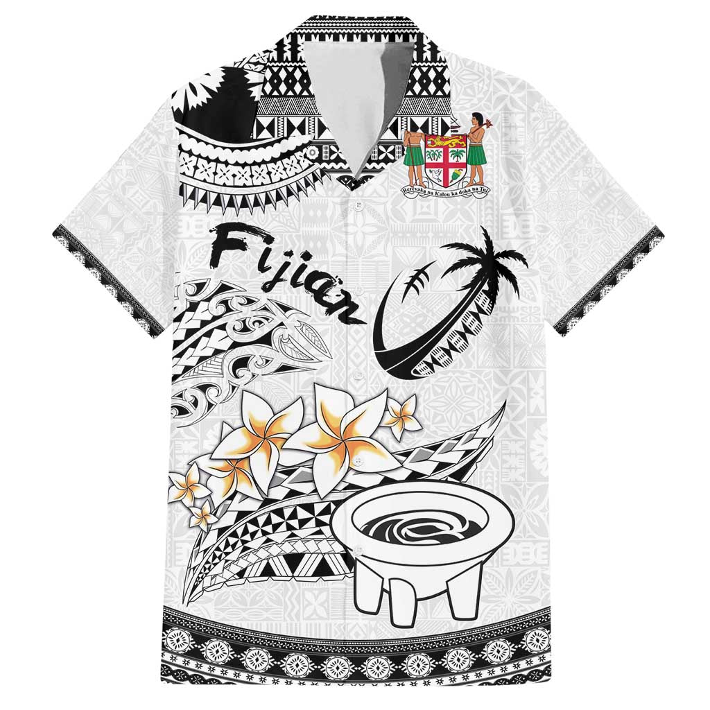 Fijian Traditional Culture Family Matching Off Shoulder Short Dress and Hawaiian Shirt Tapa Tribal Tattoos - Polynesian Pride