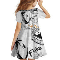 Fijian Traditional Culture Kid Short Sleeve Dress Tapa Tribal Tattoos - Polynesian Pride