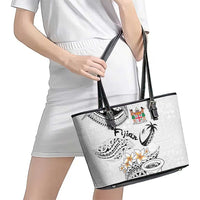 Fijian Traditional Culture Leather Tote Bag Tapa Tribal Tattoos LT03 - Polynesian Pride