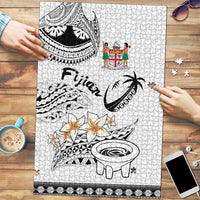 Fijian Traditional Culture Puzzle Tapa Tribal Tattoos LT03 White - Polynesian Pride