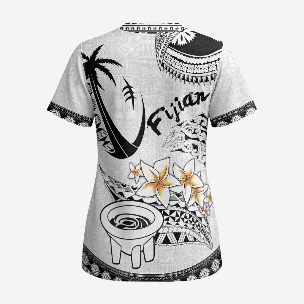Fijian Traditional Culture Scrub Top Tapa Tribal Tattoos - Polynesian Pride