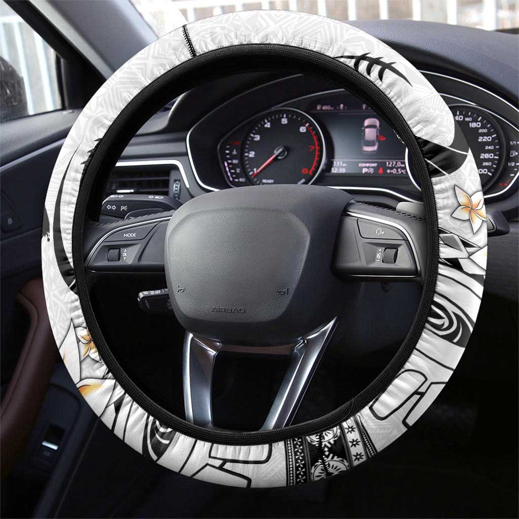 Fijian Traditional Culture Steering Wheel Cover Tapa Tribal Tattoos LT03 - Polynesian Pride