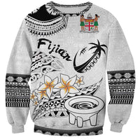 Fijian Traditional Culture Sweatshirt Tapa Tribal Tattoos LT03 Unisex White - Polynesian Pride