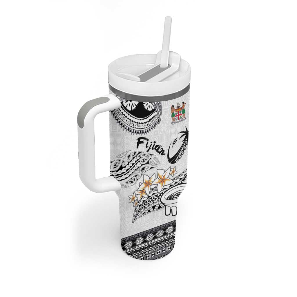 Fijian Traditional Culture Tumbler With Handle Tapa Tribal Tattoos - Polynesian Pride