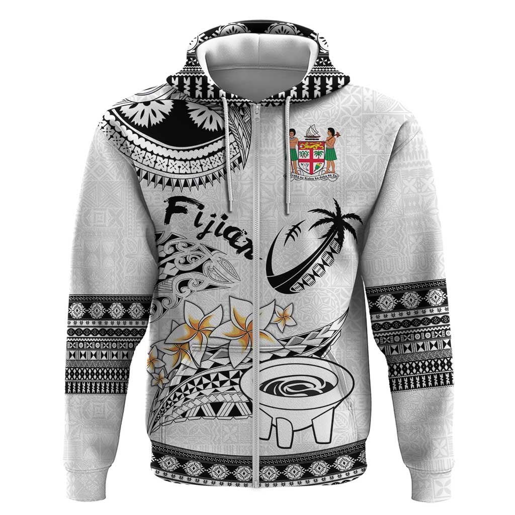 Fijian Traditional Culture Zip Hoodie Tapa Tribal Tattoos - Polynesian Pride