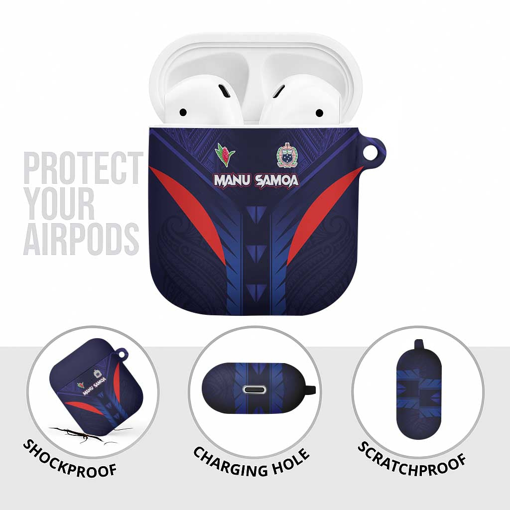 Rugby Samoa AirPods Case Siva Tau Spirit Sporty Vibes - Polynesian Pride