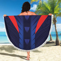 Rugby Samoa Beach Blanket Siva Tau Spirit Sporty Vibes - Polynesian Pride