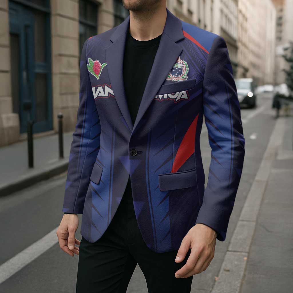 Custom Rugby Samoa Blazer Siva Tau Spirit Sporty Vibes - Polynesian Pride