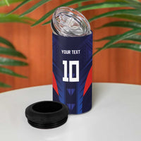 Custom Rugby Samoa 4 in 1 Can Cooler Tumbler Siva Tau Spirit Sporty Vibes - Polynesian Pride