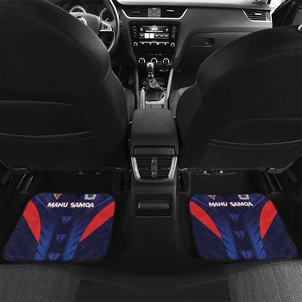 Rugby Samoa Car Mats Siva Tau Spirit Sporty Vibes - Polynesian Pride